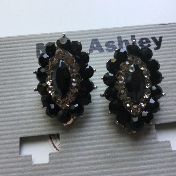 Jeweled Clip Earrings - Picture 2 of 6